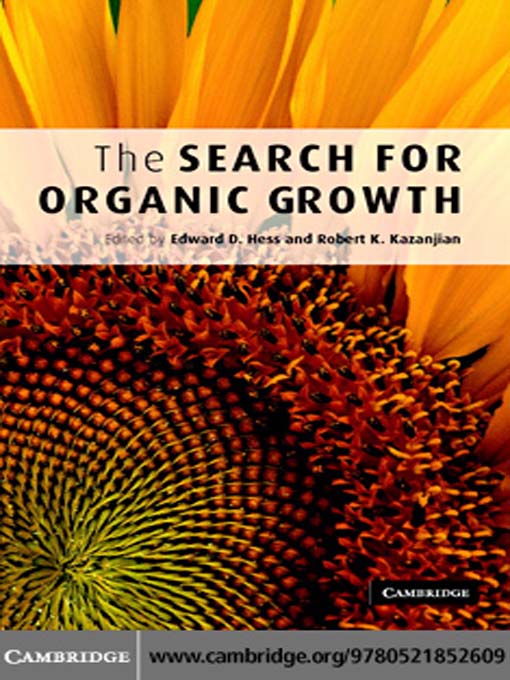 Title details for The Search for Organic Growth by Edward D. Hess - Available